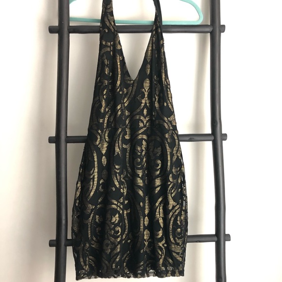 Mini Halter Dress - Picture 1 of 4